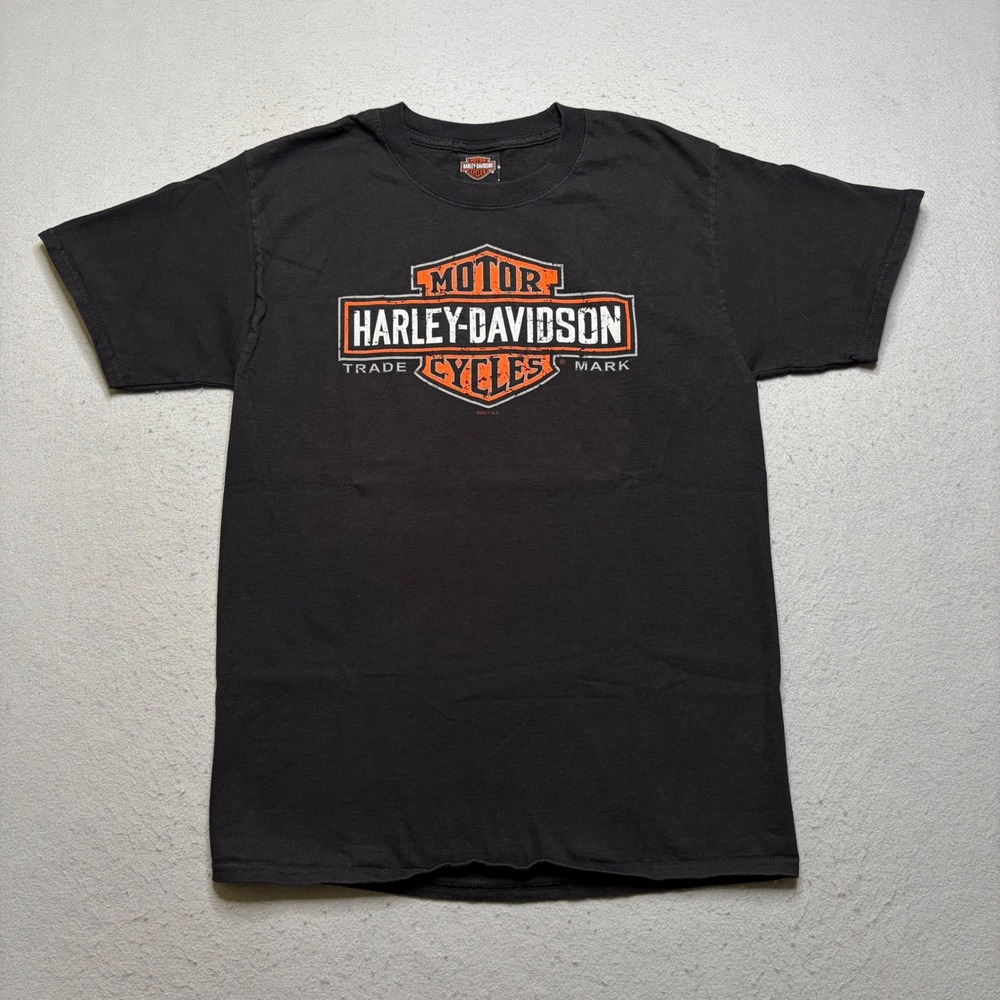 Harley-Davidson T-Shirt Mens Medium Black Reno Nevada Bar & Shield Logo 2011 Tee